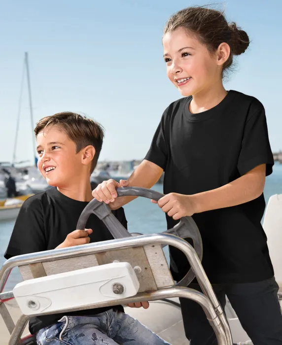 Laste kerge T-särk, must