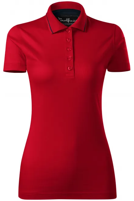 Daamide elegantne mersereeritud polosärk - formula red, XS