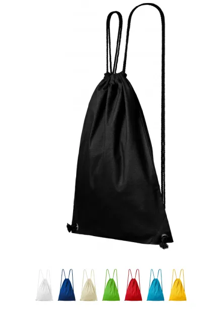 Kerge puuvillane seljakott, must