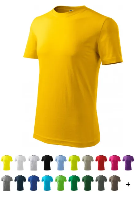 Meeste klassikaline T-särk, kollane