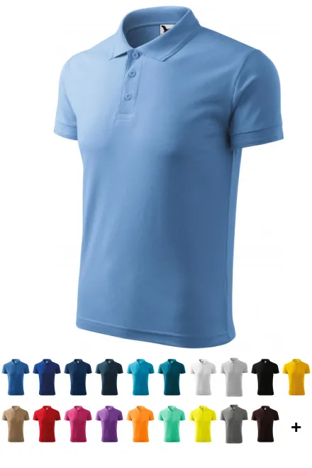 Meeste lahtine polosärk, taevasinine