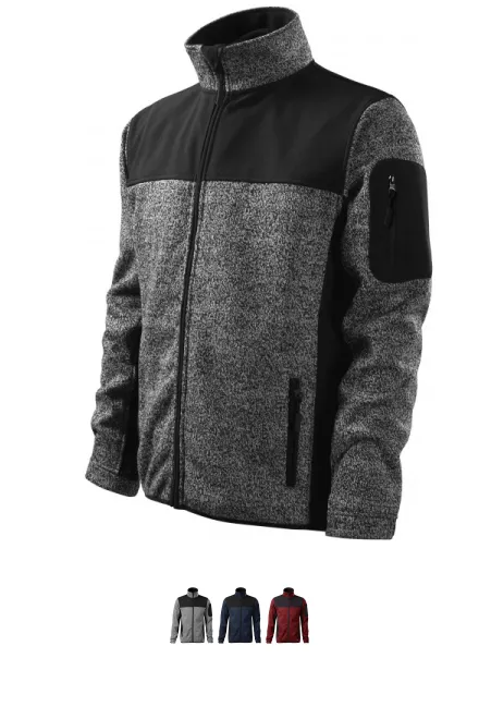 Meeste vaba aja jope, knit gray