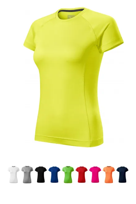 Naiste T-särk sportimiseks, neoonkollane