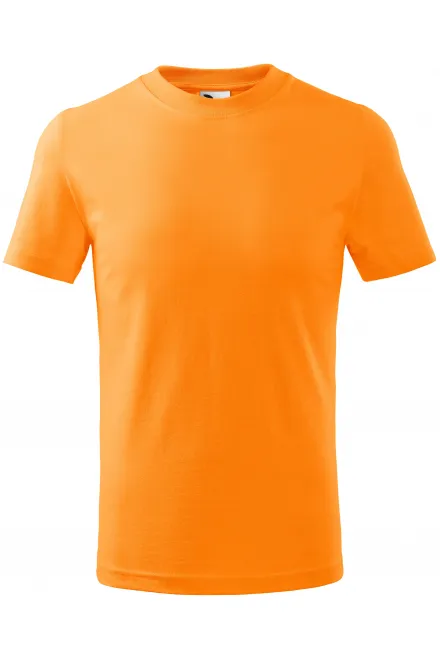 Laste lihtne T-särk - mandariin, 110 cm / 4 aastat
