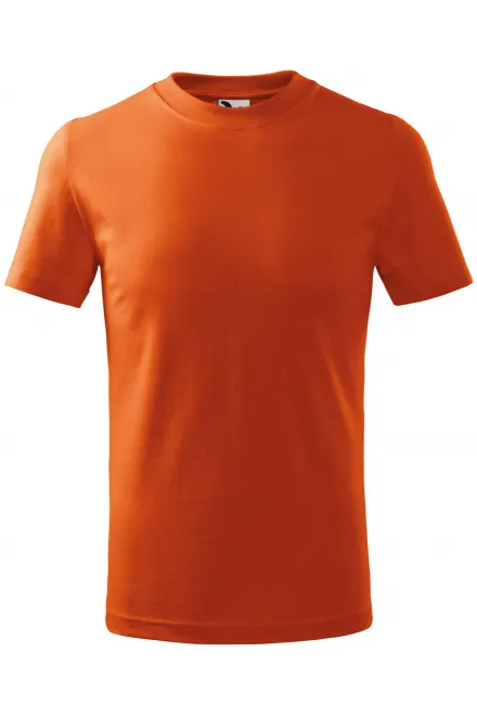 Laste lihtne T-särk - oranž, 110 cm / 4 aastat