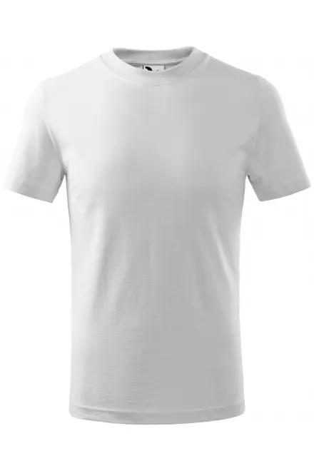 Laste lihtne T-särk - valge, 110 cm / 4 aastat