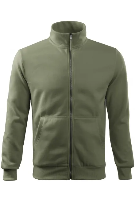 Lihtne meeste dressipluus ilma kapuutsita - khaki, XL