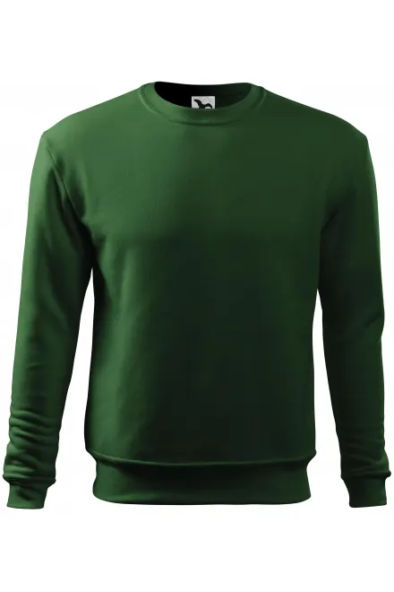 Meeste / laste dressipluus üle pea, ilma kapuutsita - pudel roheline, 3XL