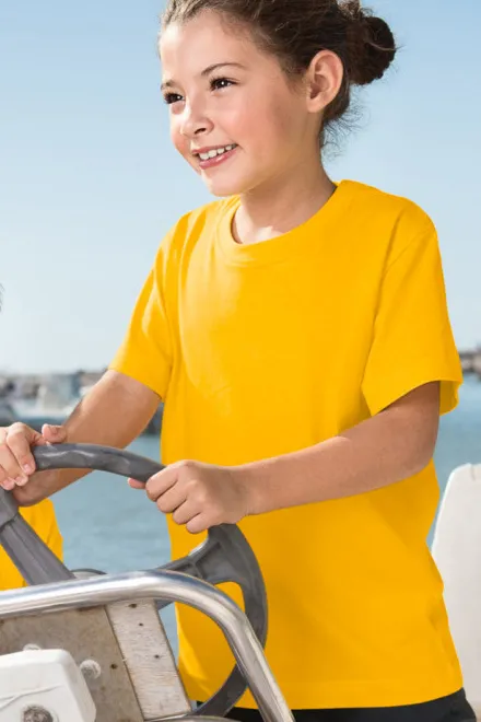 Laste kerge T-särk, kollane