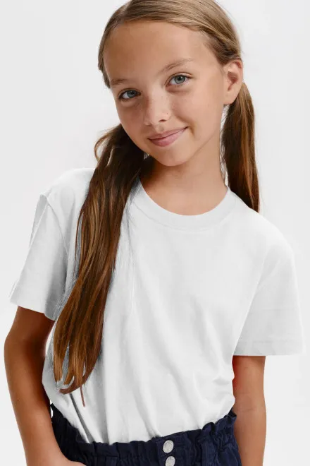 Laste kerge T-särk, valge