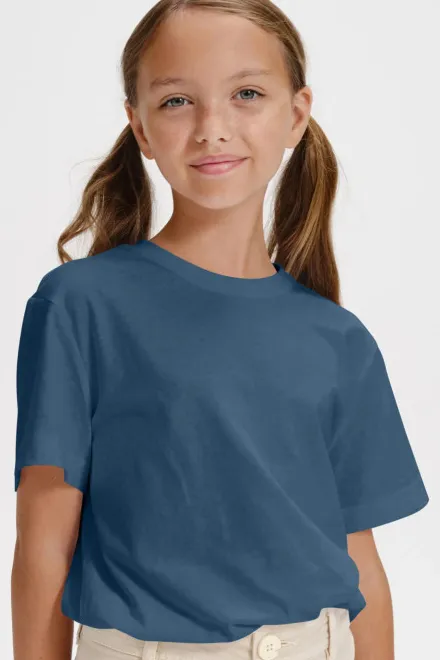 Laste lihtne T-särk, denim Laste lihtne T-särk, denim