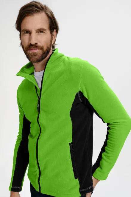 Meeste fliisist kontrastjope, õunaroheline