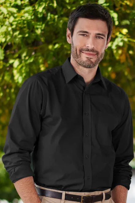 Meeste pikkade varrukatega särk, must