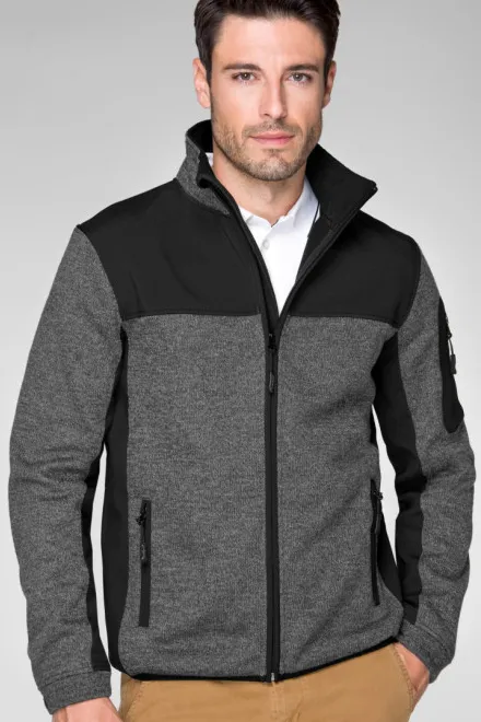 Meeste vaba aja jope, knit gray