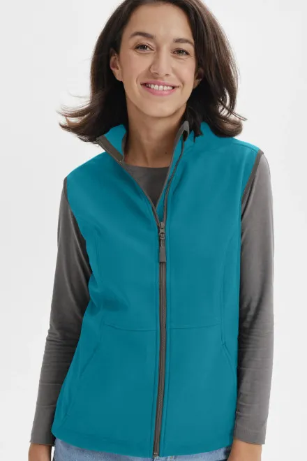 Naiste liibuv vest, tume türkiissinine