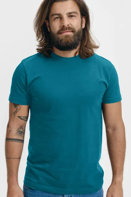 Unisex suurema kaaluga T-särk, tume türkiissinine