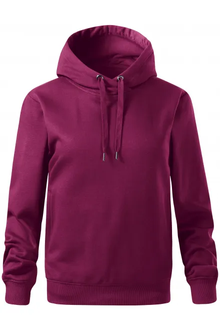 Mugav kapuutsiga naiste dressipluus - fuksia, XS