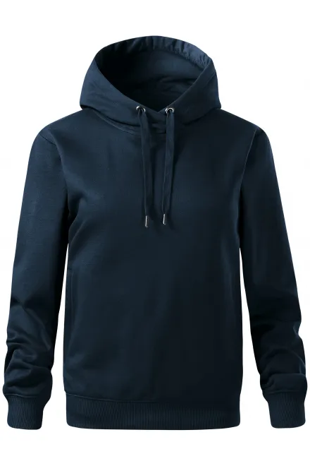 Mugav kapuutsiga naiste dressipluus - tumesinine, XS