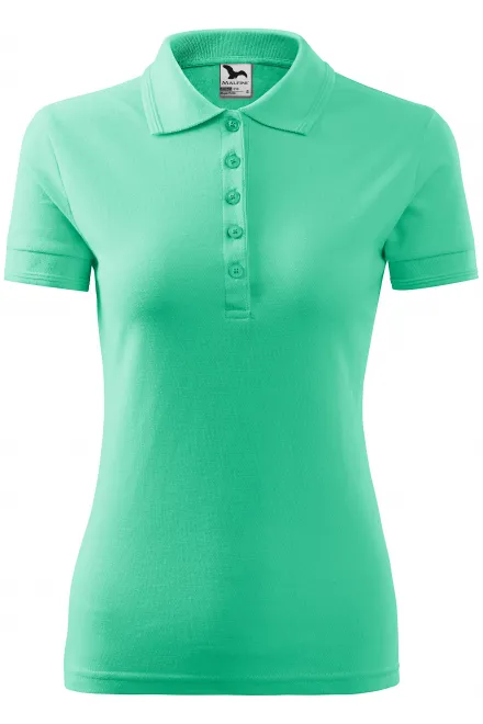 Naiste elegantne polosärk - mint, M