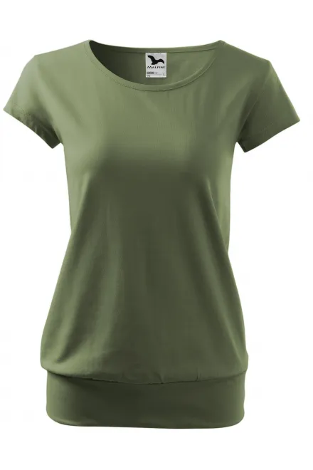 Naiste trendikas T-särk - khaki, S