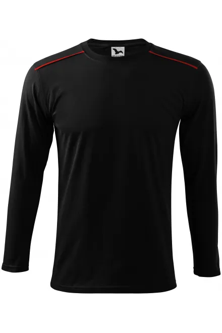 Pikkade varrukatega T-särk - must, 3XL